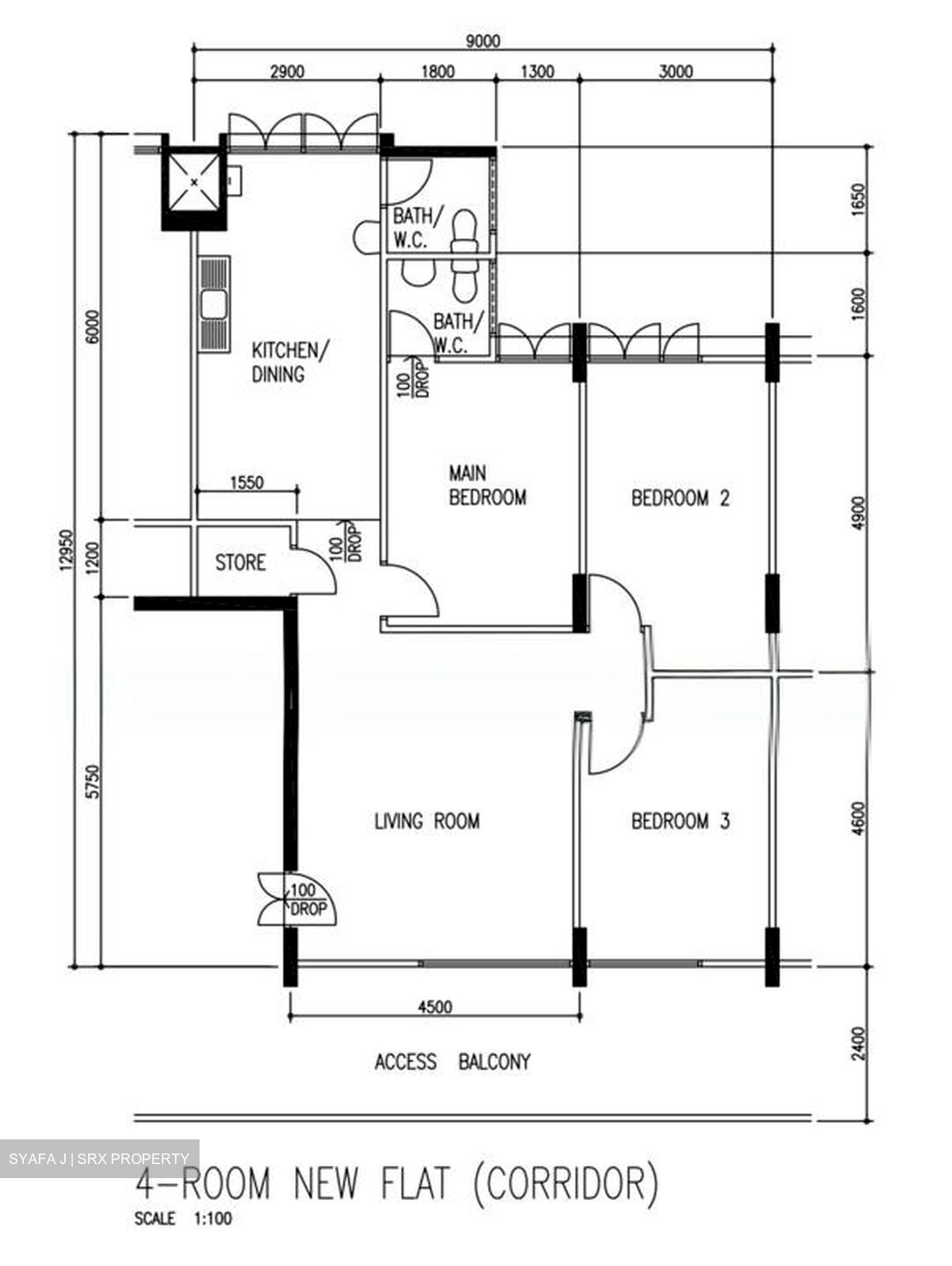 Blk 108 Woodlands Street 13 (Woodlands), HDB 4 Rooms #559412521